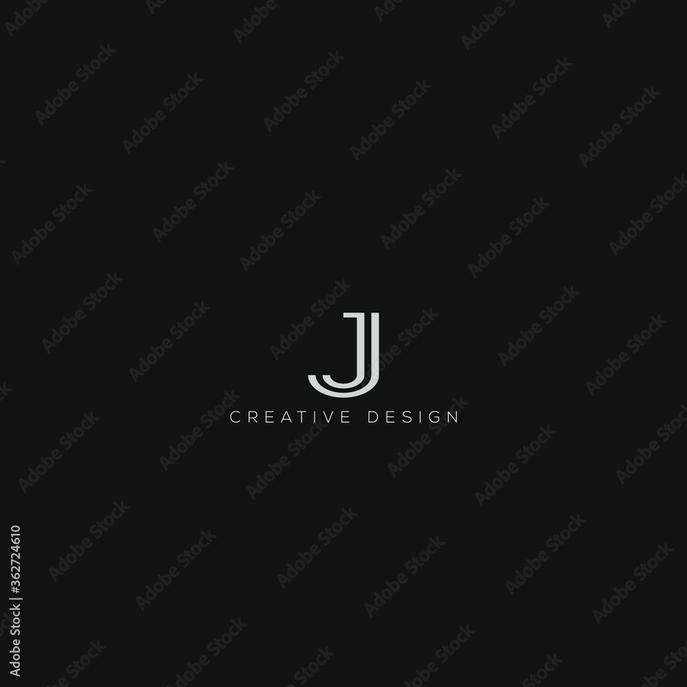 Obraz premium Creative letter J/ JJ design.icon used for your company logo.