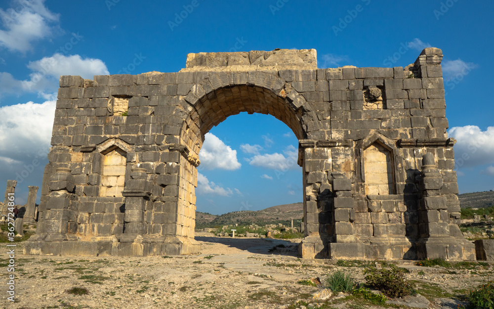 Ruins of the Ancient Roman City of Volubilis, Morocco