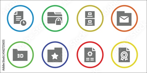 organize icon set