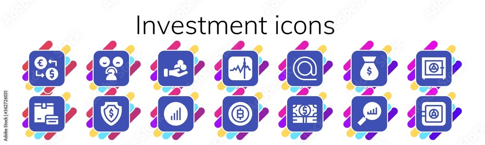 investment icon set investment icon set