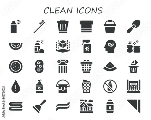 Modern Simple Set of clean Vector filled Icons