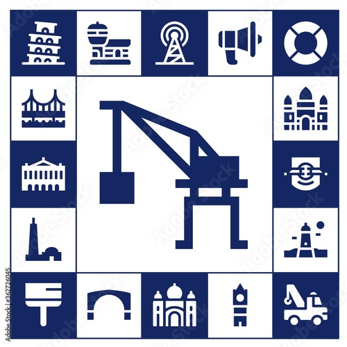 tower icon set