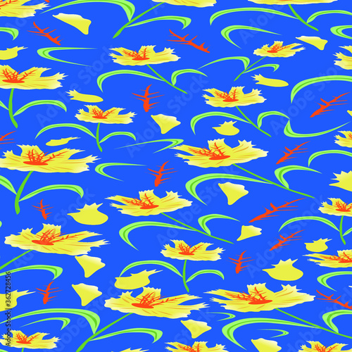 seamless pattern with flowars