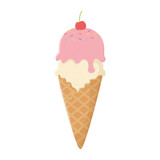 ice cream cone isolated design icon