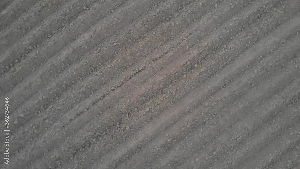 View of the freshly plowed agriculture field for planting seasonal crops in Punjab, INDIA View of the freshly plowed agriculture field for planting seasonal crops in Punjab, INDIA