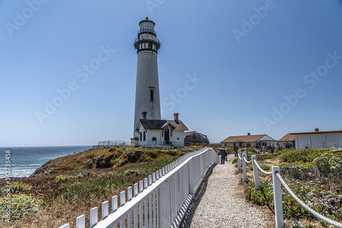 Pigeon Point Light Station on Pacific Coast of California