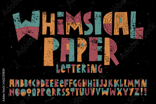 A Happy, Playful and Whimsical Alphabet with a Childlike Quality