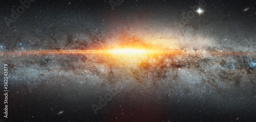 Supernova explosion in the center of the milky way "Elements of this image furnished by NASA "