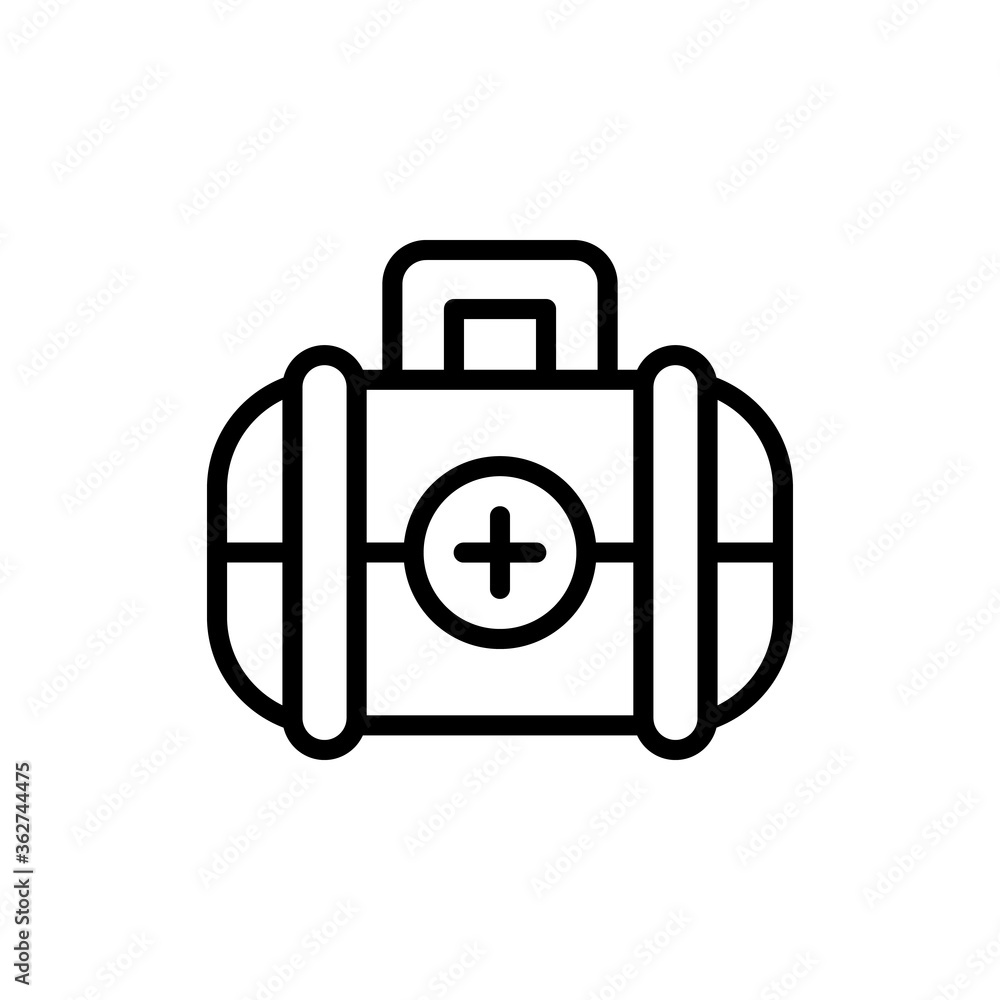 First aid icon. Simple line, outline vector elements of video game icons for ui and ux, website or mobile application First aid icon. Simple line, outline vector elements of video game icons for ui and ux, website or mobile application