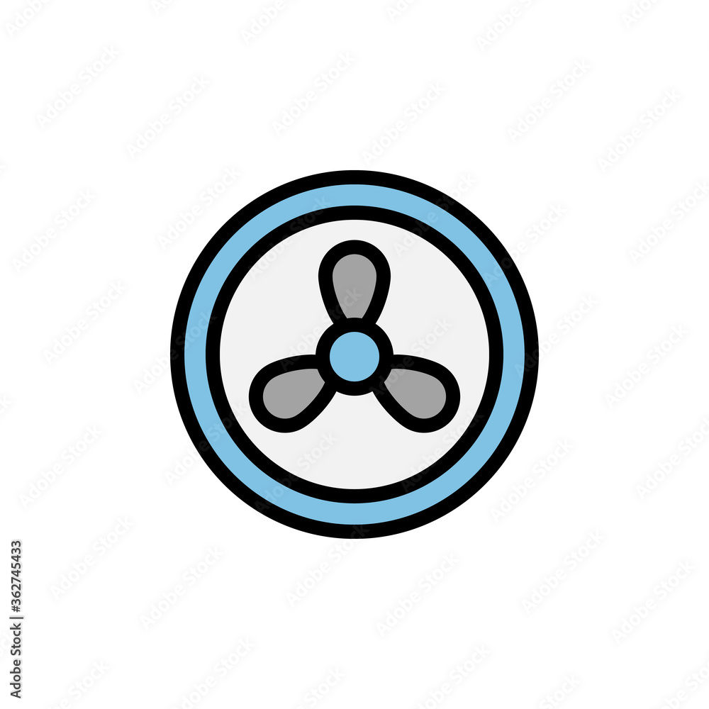 Fan, cool, summer icon. Simple color with outline vector elements of vacation icons for ui and ux, website or mobile application Fan, cool, summer icon. Simple color with outline vector elements of vacation icons for ui and ux, website or mobile application