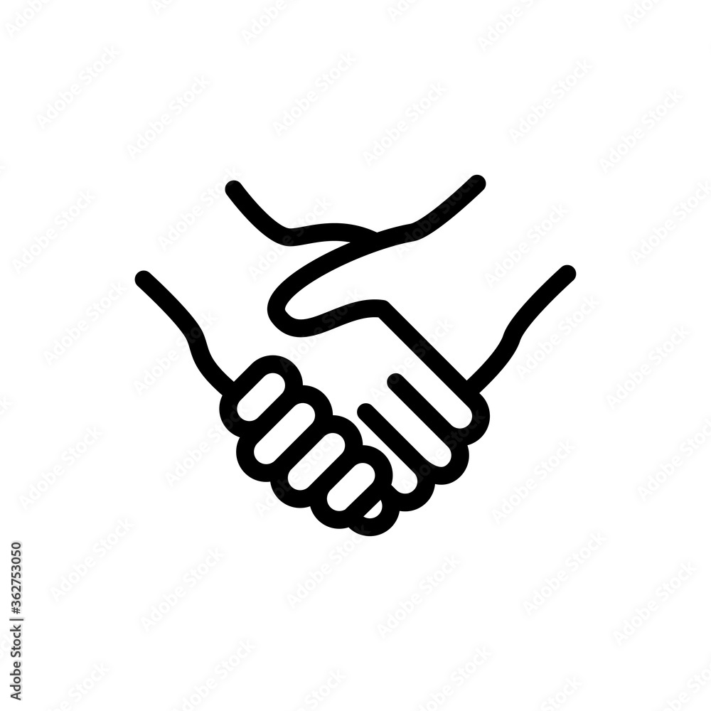 hand shake icon vector symbol template hand shake icon vector symbol template