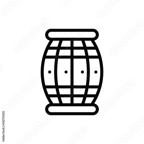Beer Barrel Icon Logo Vector Isolated. Oktoberfest Set of Icon. Editable Stroke and Pixel Perfect.