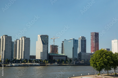 Modern architecture of the city against the sky