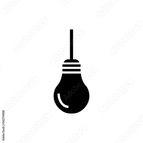 hanging lamp icon vector