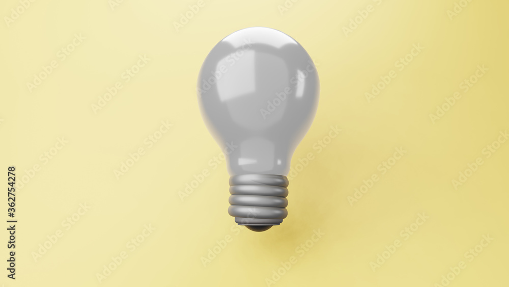 Modern glowing lamp bulb 3d render Modern glowing lamp bulb 3d render