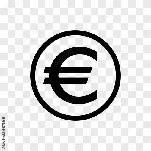 Euro coin internet money icon in checkerboard BG. Internet flat icon symbol for applications.