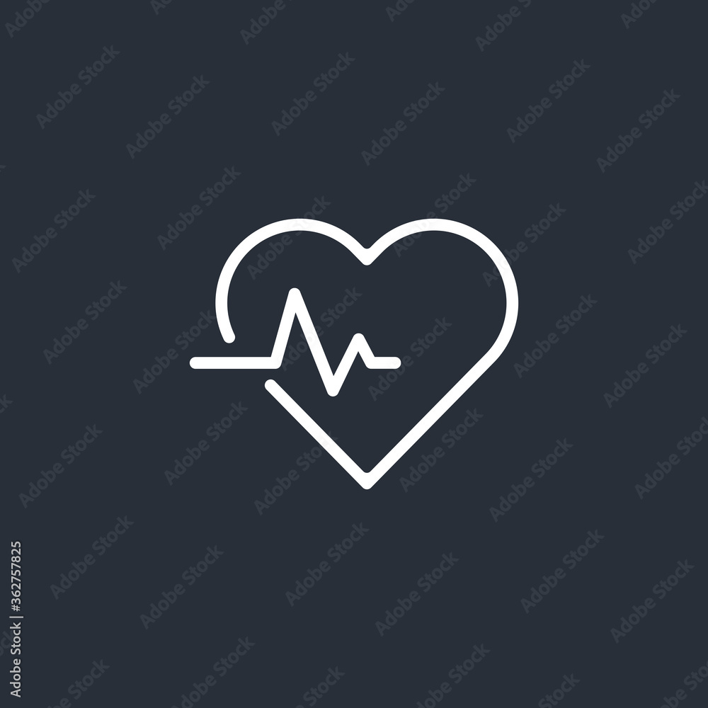 Heartbeat Icon Vector Illustration Logo Template Heartbeat Icon Vector Illustration Logo Template