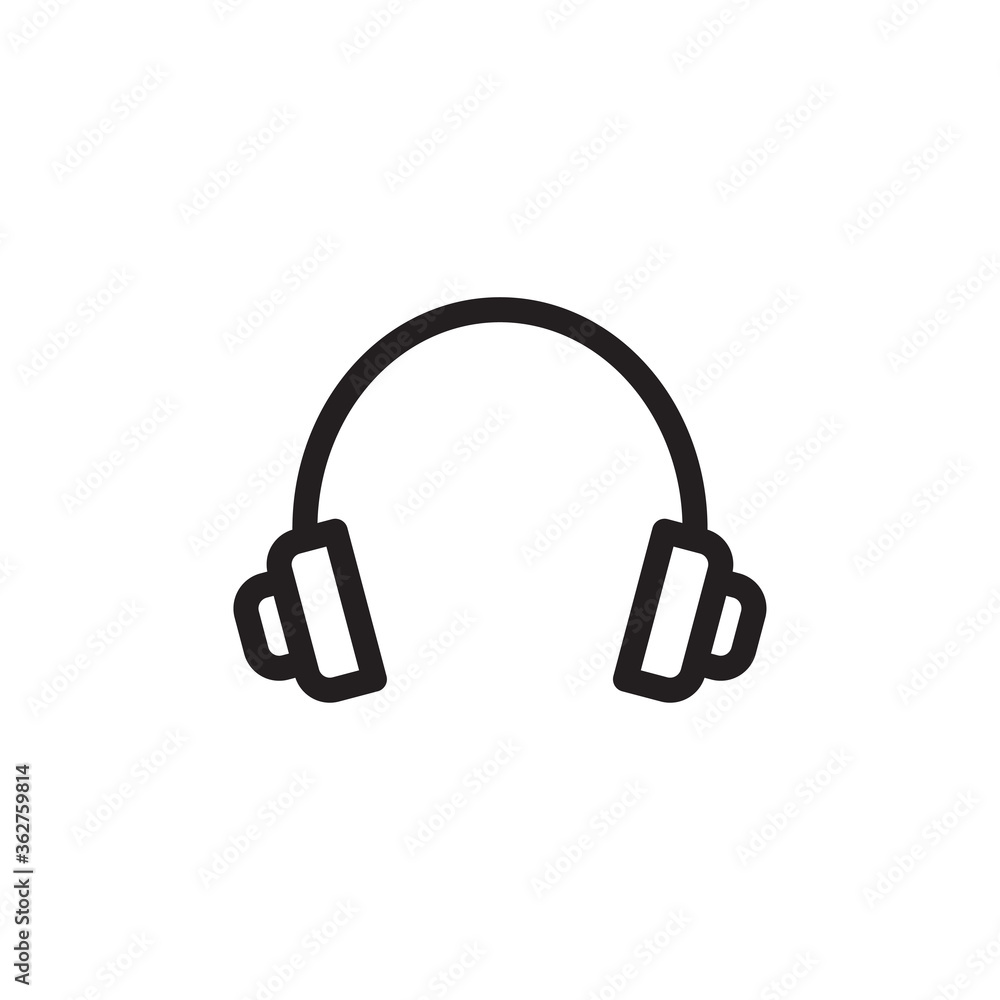 headphone icon vector symbol template headphone icon vector symbol template