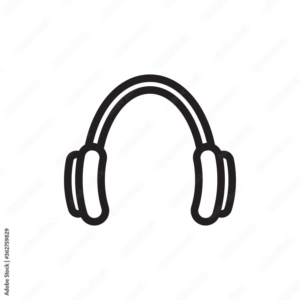 headphone icon vector symbol template headphone icon vector symbol template