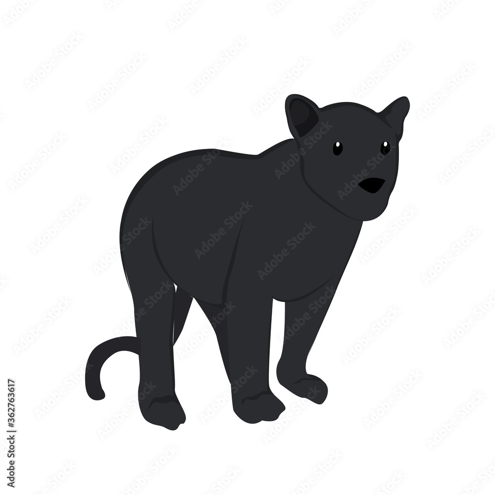 Black Leopard Illustration