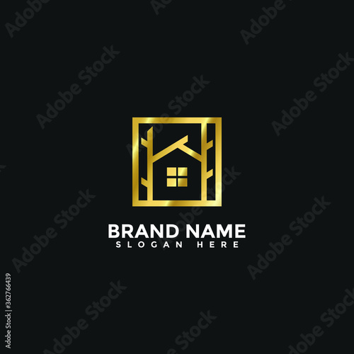 Home Real Estate Logo Vector 