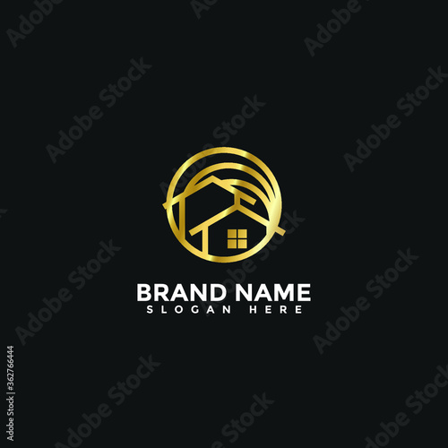 Home Real Estate Logo Vector 