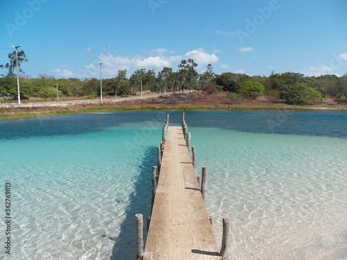 tropical lagoon in Brazil