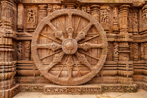 The ancient Sun temple at Konark built in 13th century is a world heritage conservation site today. photo