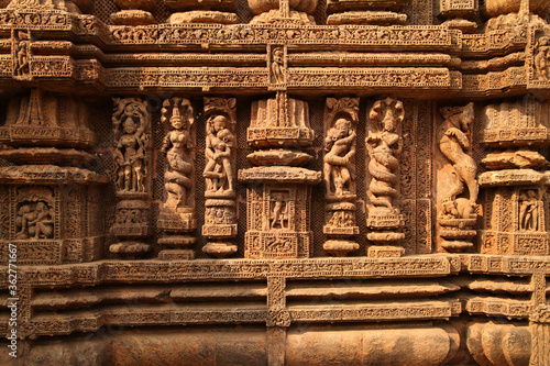 The ancient Sun temple at Konark built in 13th century is a world heritage conservation site today.