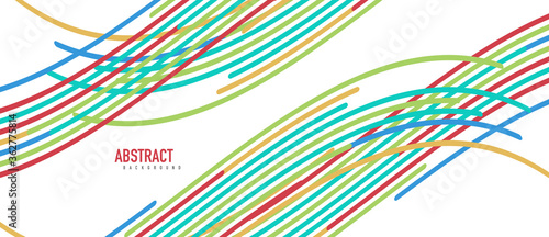Аbstract moving colorful lines vector backgrounds for cover, placard, poster, banner or flyer