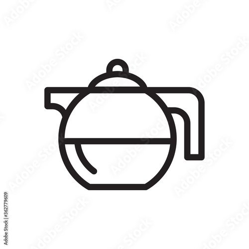 kettle icon vector symbol template