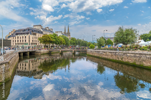Quimper, France. Picturesque promenade