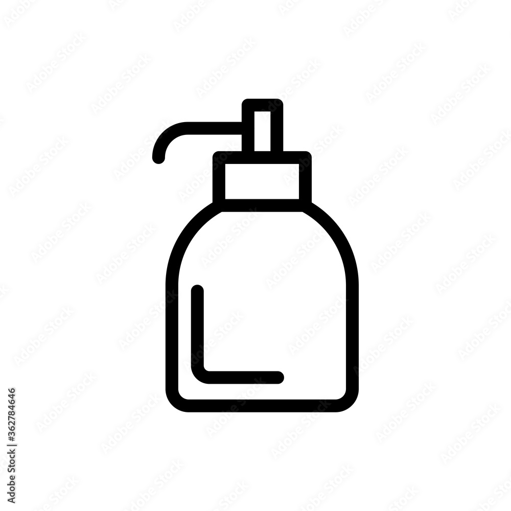 liquid soap icon vector symbol template