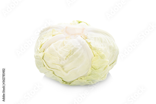 fresh cabbage isolated on white background © TANAPAT