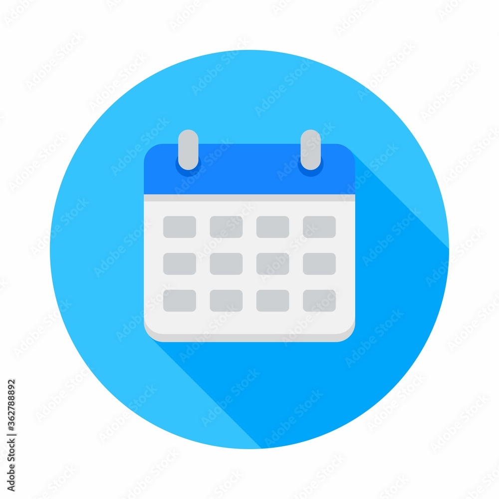 Calendar icon vector isolated. Flat style vector illustration. Calendar icon vector isolated. Flat style vector illustration.