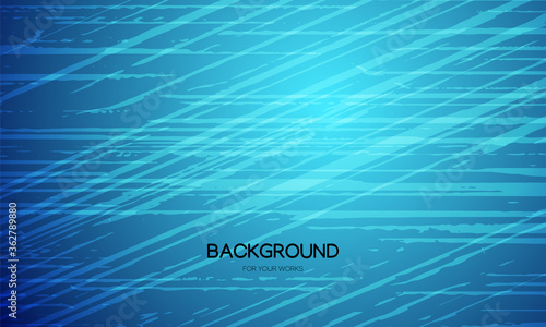 Abstract background vector illustration. Blue gradient with brush strokes.