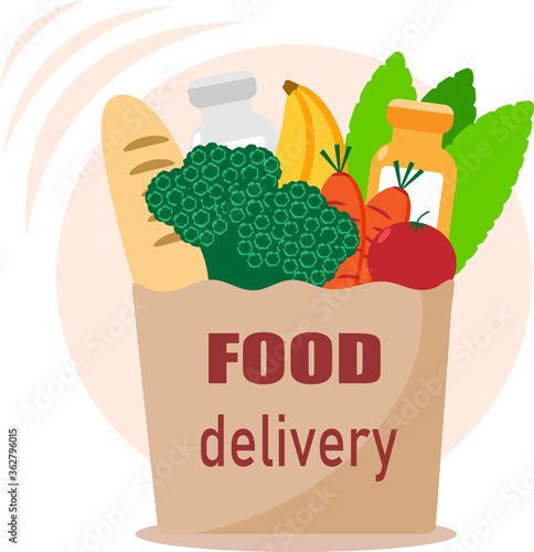 Пакет с продуктами