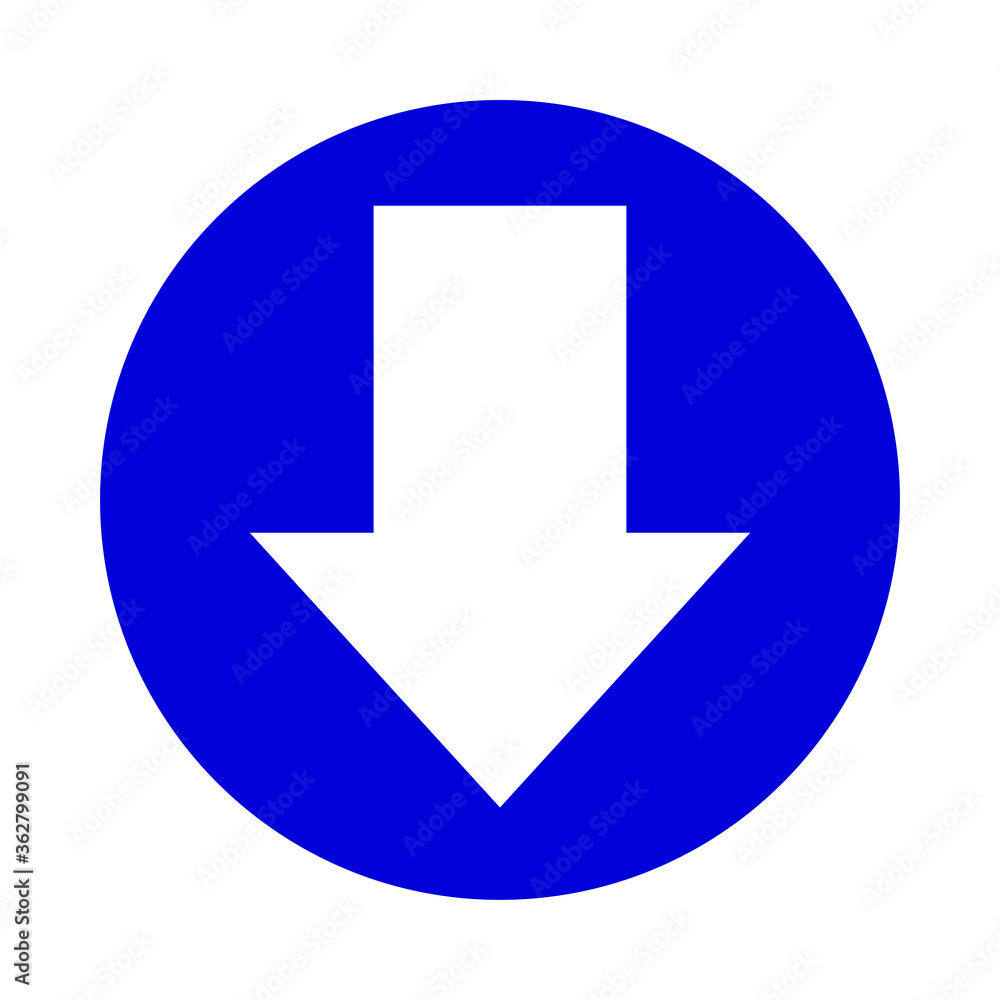 arrow pointing down white in circle blue for icon flat isolated on white, circle with arrow for button interface app, arrow sign of next or download upload concept, arrow simple symbol for direction arrow pointing down white in circle blue for icon flat isolated on white, circle with arrow for button interface app, arrow sign of next or download upload concept, arrow simple symbol for direction