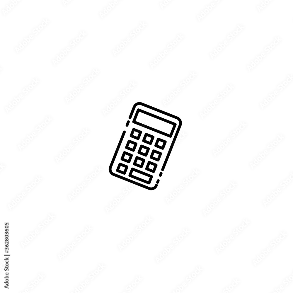 Calculator icon. Vector illustration of calculator Calculator icon. Vector illustration of calculator