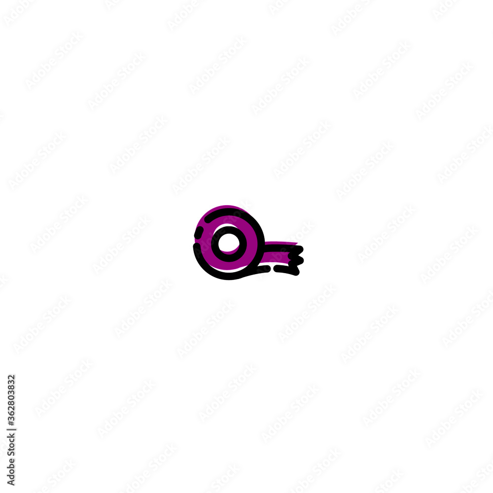 sticky tape icon. Vector illustration of sticky tape