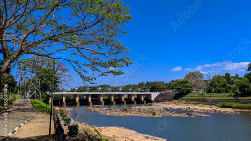 Obraz na plátně The Polgolla Barrage (aka Polgolla Dam), is a barrage built across the Mahaweli River at Polgolla, Sri Lanka