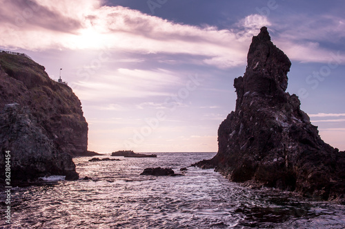 Wonderful, curious and beautiful island Dokdo is the east end territory of Republic of Korea.