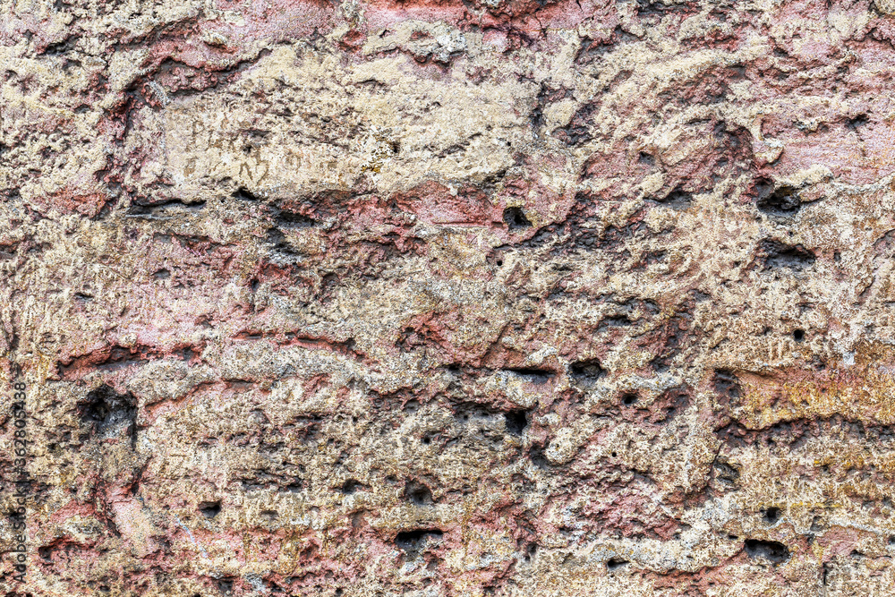 Naklejka premium Background old cracked walls of the building for any of your design