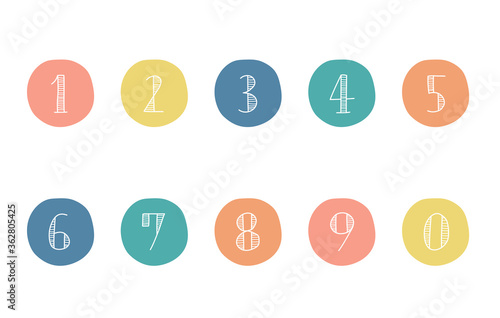 手描きの数字のセット イラスト おしゃれ かわいい Stock Vector Adobe Stock 手描きの数字のセット イラスト おしゃれ かわいい Stock Vector Adobe Stock