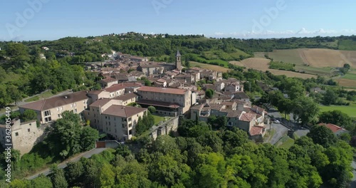 Lautrec lateral travelling, Tarn, labelled Les Plus Beaux Villages de France