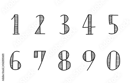 手描きの数字のセット イラスト おしゃれ かわいい Stock Vector Adobe Stock 手描きの数字のセット イラスト おしゃれ かわいい Stock Vector Adobe Stock