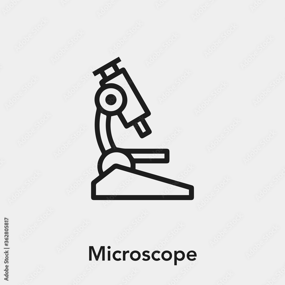 microscope icon vector sign symbol