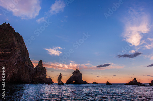 Wonderful  curious and beautiful island Dokdo is the east end territory of Republic of Korea. 