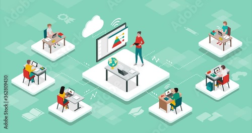 E-learning, online education and virtual classroom