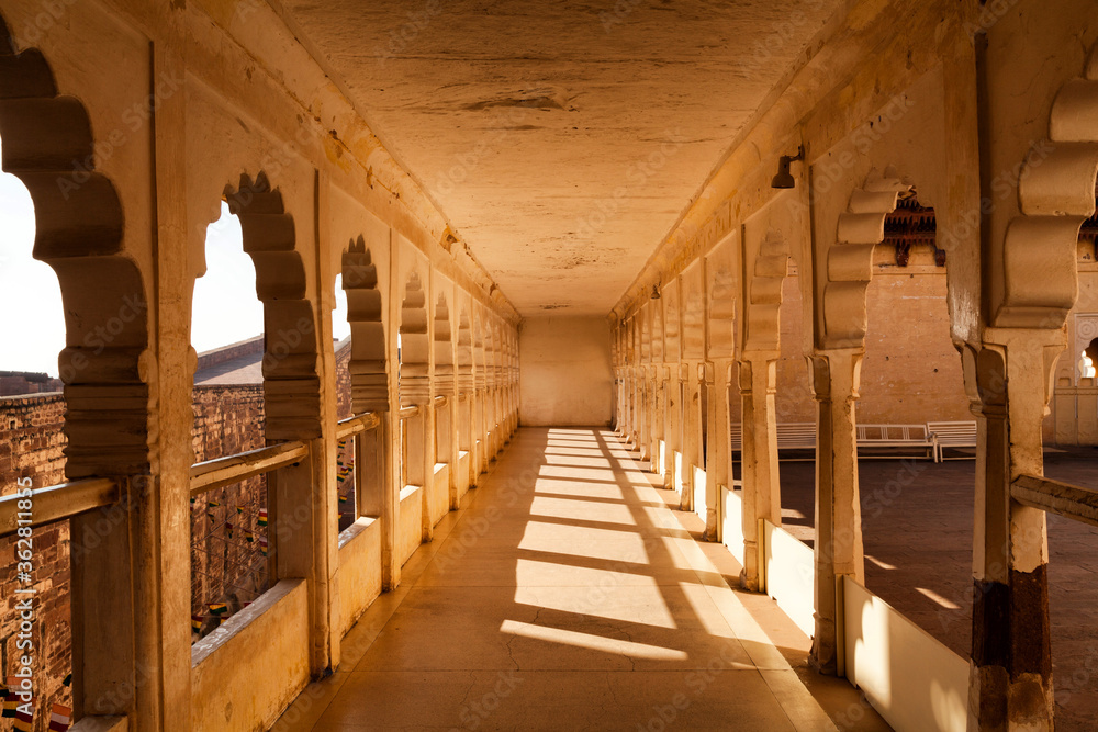 Jodhpur, Rajasthan, India – December 27, 2014 : Archway of the M
